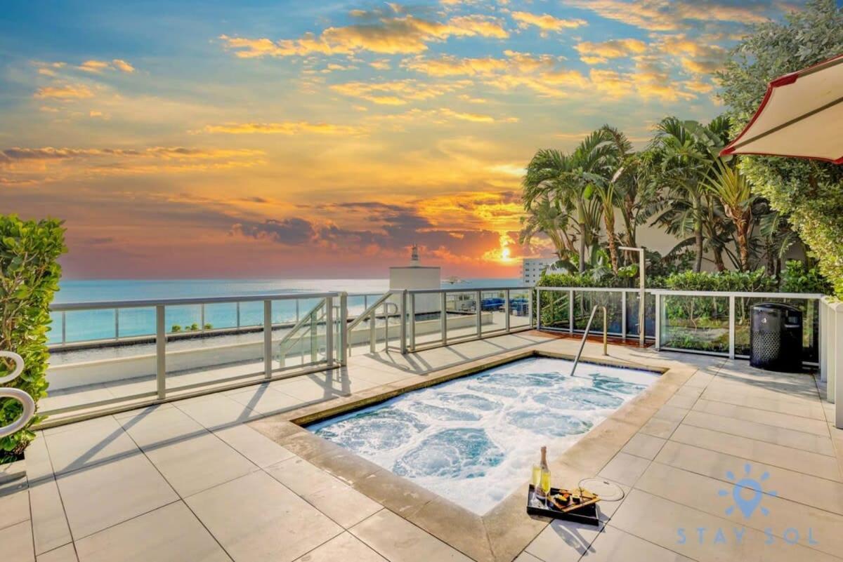 Lx Oasis Beachfront-Rt Infinity Pool Hollywood Exteriör bild